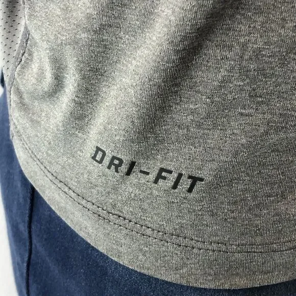 Nike Pro Combat Mens T-Shirt Medium Gray Dri Fit Short Sleeves Athletic … - Picture 5 of 9